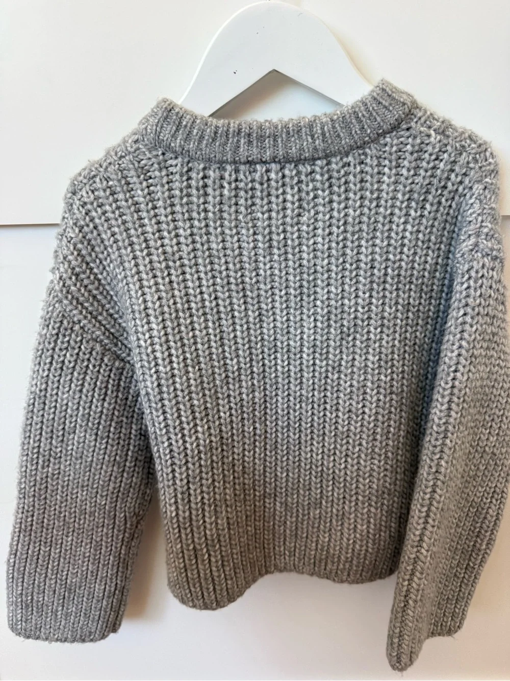 Zara Kids Rib Knit Sweater - Gray